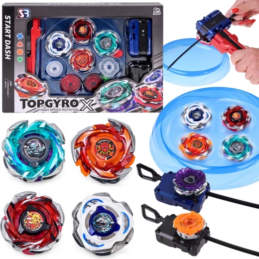 Σετ μαχόμενων σβούρων TOP GYRO X με αρένα και εκτοξευτές