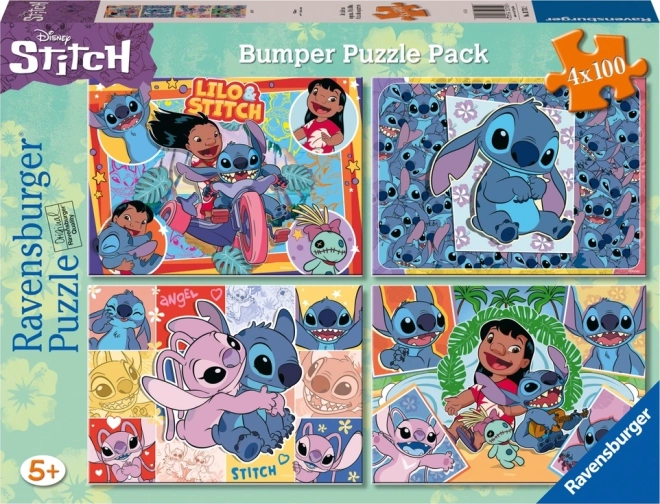 Παζλ Disney Stitch 4x100 κομμάτια