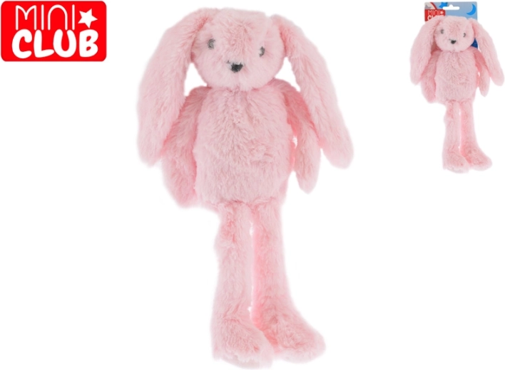 Mini Club λούτρινο ροζ κουνελάκι με μακριά πόδια 37 cm