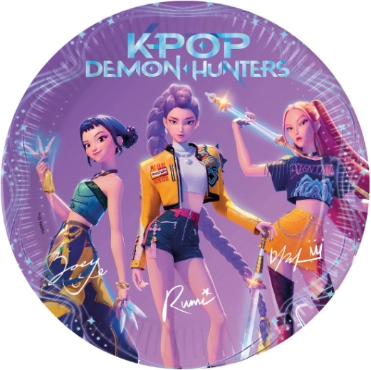 Χάρτινα πιάτα Demon hunters K-POP 23 cm (8 τεμ.)