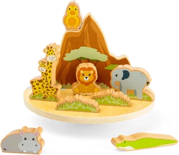 Bigjigs Toys ξύλινο παιχνίδι ισορροπίας ζούγκλα
