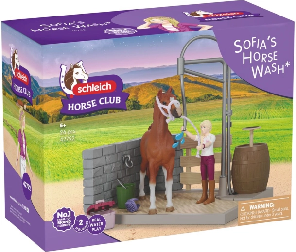 Πλυντήριο αλόγων Sofie SCHLEICH Horse Club με λειτουργικό ντους