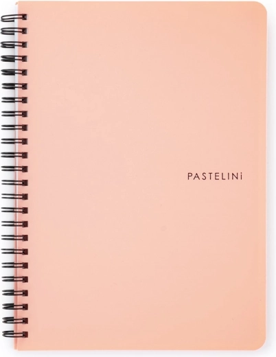 Σπιράλ μπλοκ A5 Pastelini σε παστέλ βερικοκί
