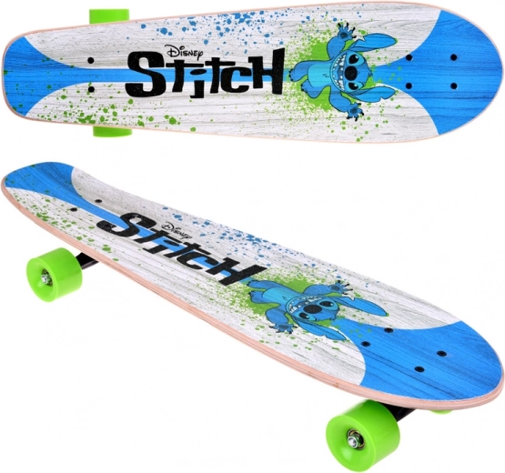 Ξύλινο skateboard Disney Stitch για παιδιά έως 50 kg