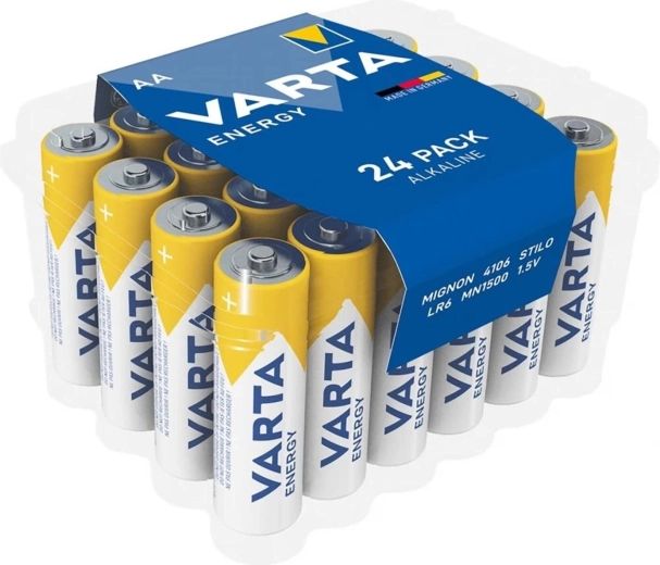 Αλκαλικές μπαταρίες AA LR6 24 τεμ. Varta