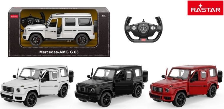 RC αυτοκίνητο Rastar Mercedes AMG G63 1:14 λευκό