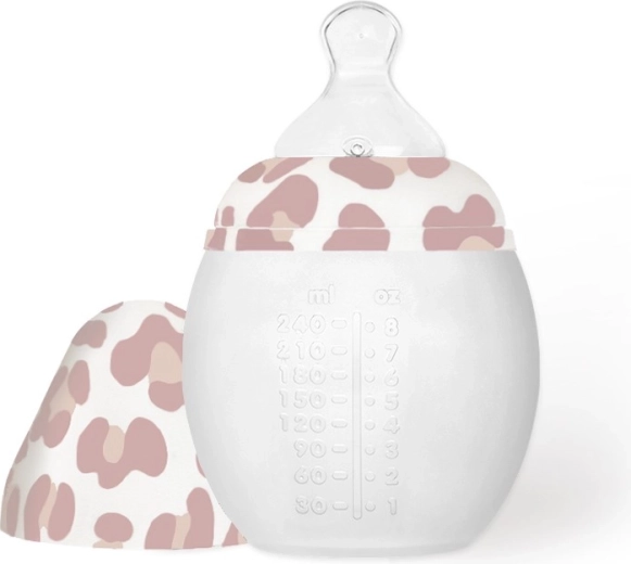 Αντικολικό βρεφικό μπιμπερό Élhée Graouu Pink 240 ml