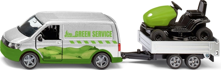 Siku Super VW T6 με ρυμουλκούμενο και τρακτέρ κήπου