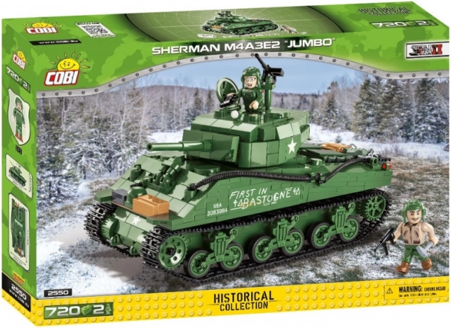 Σετ κατασκευής άρματος COBI Sherman M4A3E2 Jumbo Cobra King (720 κομμάτια)