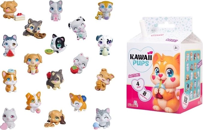 SMBA kawaii σκυλάκια σετ 4 τεμ.