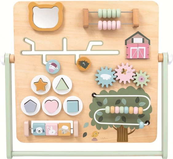 Ξύλινη activity board Φάρμα για παιδιά 2+
