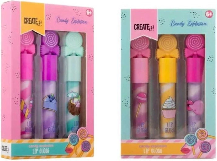 Create It! Candy σετ γυαλιστικών χειλιών (3 τεμ.)