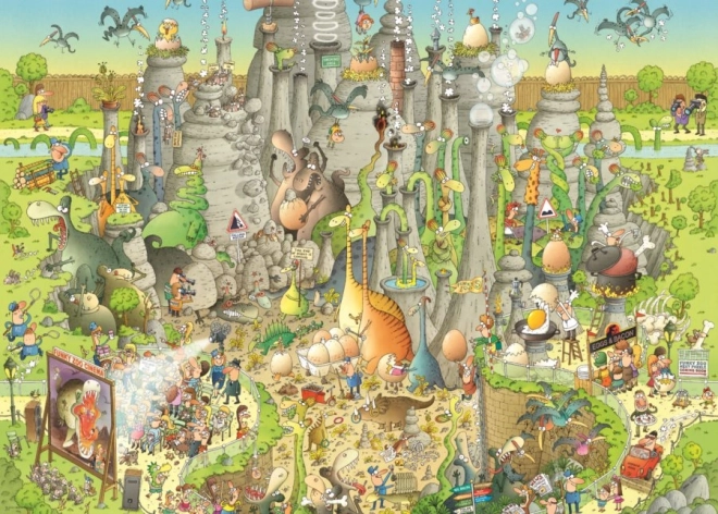 Heye Puzzle Τρελό ZOO: Έκθεση Ιουρασικός κόσμος 1000 κομμάτια