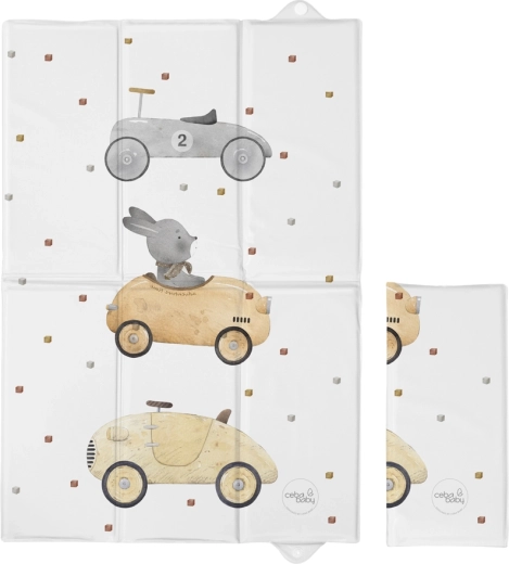 Ceba Baby ταξιδιωτικό αλλαξιέρας υπόστρωμα Basic Bunny Driver 60 × 40 cm