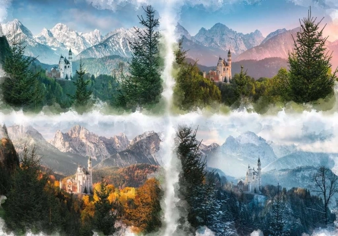 Παζλ Ravensburger Neuschwanstein στις τέσσερις εποχές του χρόνου 18000 κομμάτια