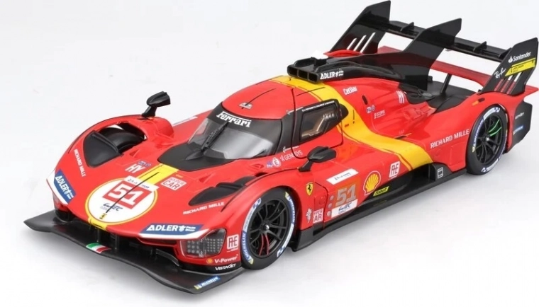 Συναρμολογούμενο μοντέλο Bburago 1:24 Ferrari Racing 499P LMH 2023 - Νικητής 24h Le Mans