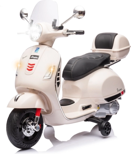 Ηλεκτρικό παιδικό σκούτερ Milly Mally Vespa GTS Super λευκό