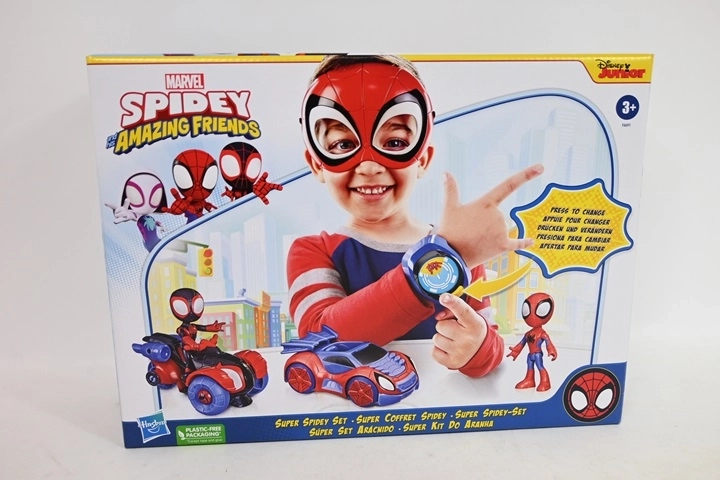 Spidey και οι καταπληκτικοί φίλοι – σετ 2 οχημάτων και 2 φιγούρων με μάσκα και βραχιολάκι
