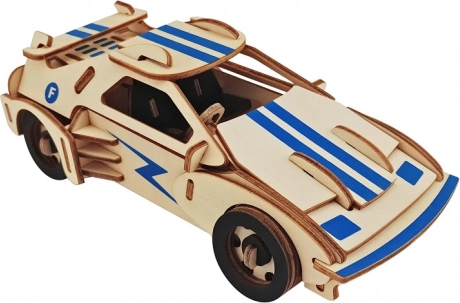 Woodcraft ξύλινο 3D παζλ Αγωνιστικό αυτοκίνητο