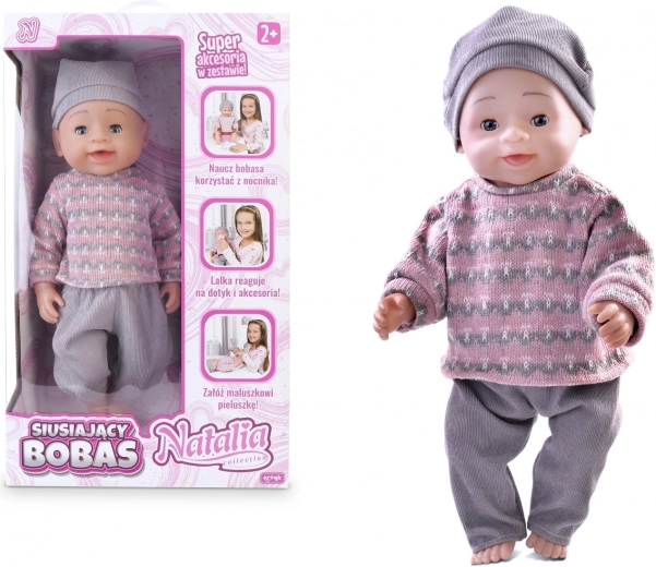 Διαδραστική κούκλα που κατουράει 43 cm NATALIA COLLECTION