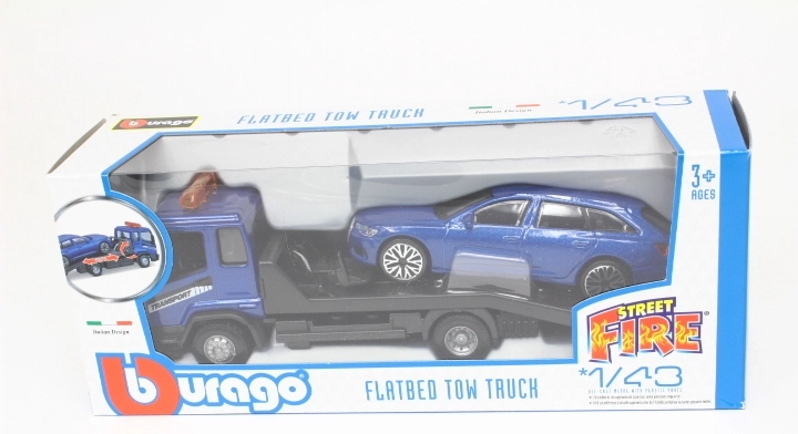 Bburago Street Fire οδική βοήθεια με Audi A6 σε κλίμακα 1:43