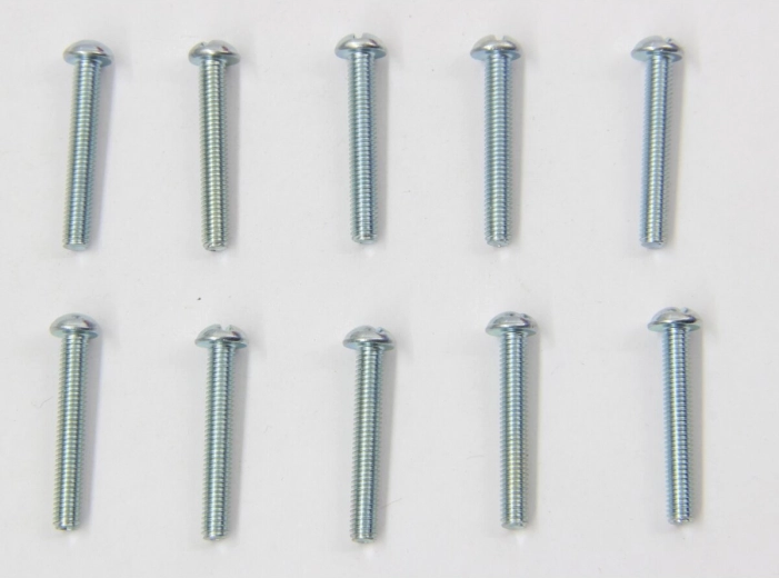 Βίδες με κυλινδρική κεφαλή M3 × 20 mm, γαλβανισμένες - 10 τεμάχια