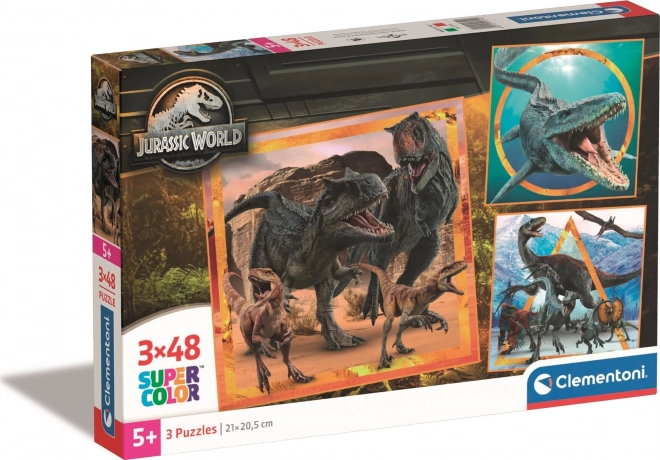 Παζλ 3×48 κομμάτια Jurassic World