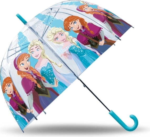 Διαφανής αυτόματη ομπρέλα FROZEN (Το Βασίλειο του Πάγου)