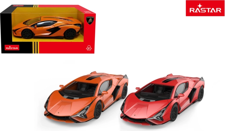 Μεταλλικό αυτοκινητάκι Lamborghini Sián 1:43 Rastar πορτοκαλί - 1 τεμ.