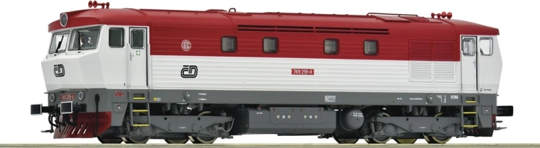 Πετρελαιοκίνητη μηχανή Roco 749 218-4 ČD Bardotka H0