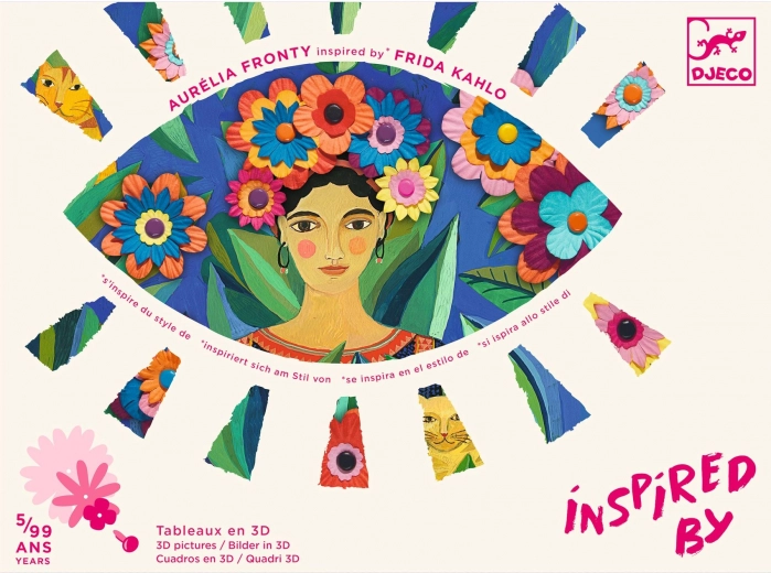 Εμπνευσμένο από τη Frida Kahlo – δημιουργικές 3D χάρτινες διακοσμήσεις Djeco