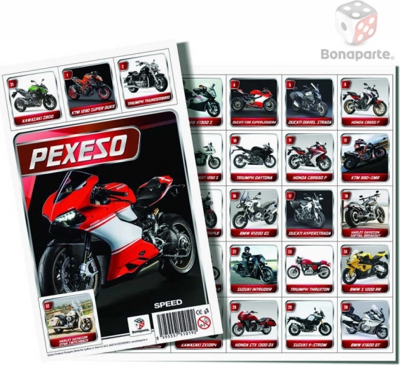 Bonaparte pexeso moto speed – μοτοσικλέτες (φωτογραφίες) - 1 τεμάχιο