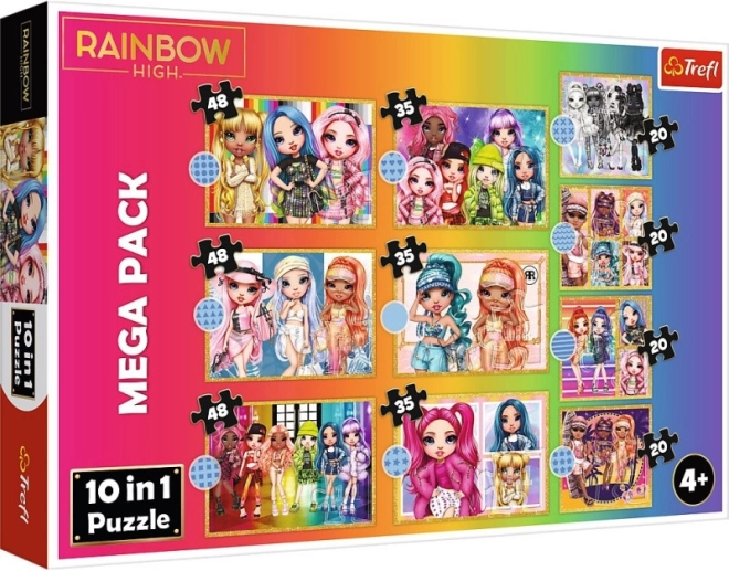 Trefl παζλ Rainbow High Mega Pack 10v1