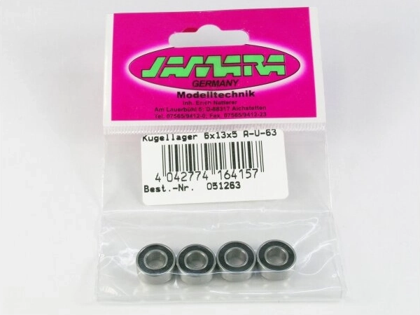 Ρουλεμάν Jamara 6 × 13 × 5 mm, 4 τεμάχια