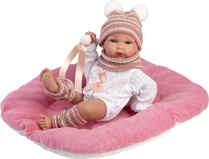 Llorens NEW BORN κοριτσάκι – ρεαλιστική κούκλα μωρό 35 cm, πλήρως βινυλικό σώμα για νερό