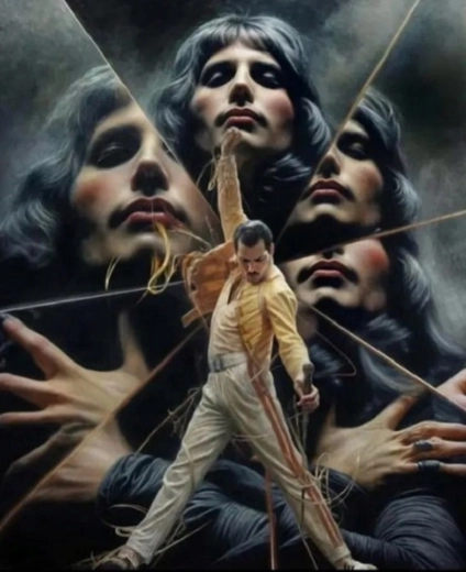 Ζωγραφική με αριθμούς Freddie Mercury 40 × 50 cm