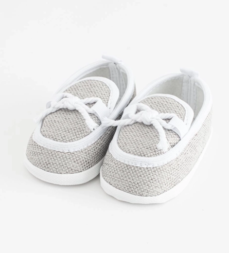 Παιδικά μοκασίνια – παπουτσάκια New Baby γκρι (12–18 μηνών)