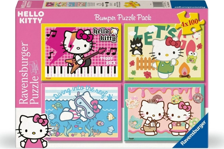 Παζλ Ravensburger Hello Kitty 4×100 κομμάτια