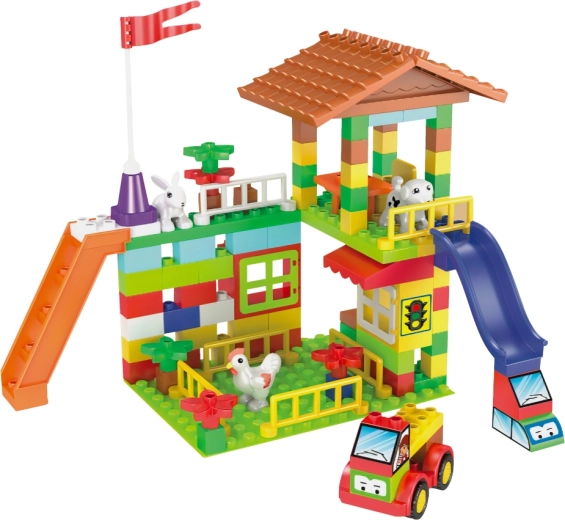 L-W Toys junior τουβλάκια φάρμα – κατασκευαστικό σετ για τους μικρούς, 120 τεμ.