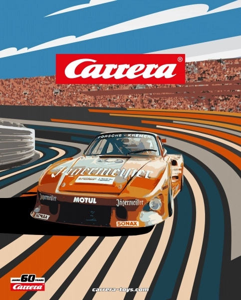 Μεταλλική διακοσμητική πινακίδα Carrera 60 χρόνια – μοτίβο 5