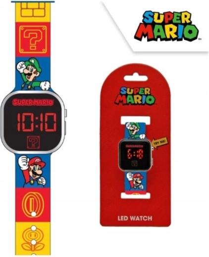Παιδικό ψηφιακό ρολόι LED Super Mario