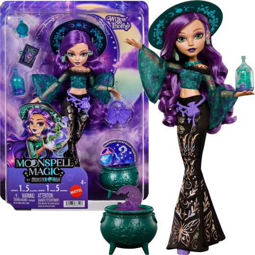 Monster High moonspell high willow thorne κούκλα 26 cm με αξεσουάρ