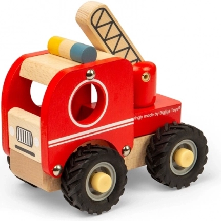 Ξύλινο πυροσβεστικό όχημα Bigjigs Toys