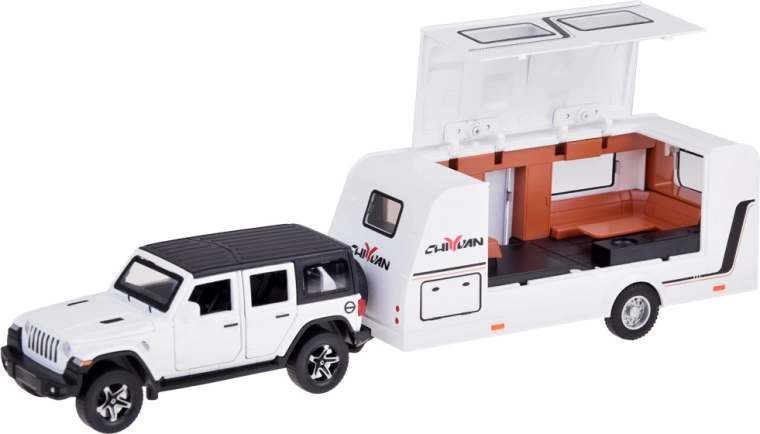 Ανοιγόμενο τροχόσπιτο με εξοπλισμό