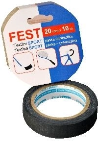 Υφασμάτινη αθλητική ταινία 20 mm × 10 m μαύρη