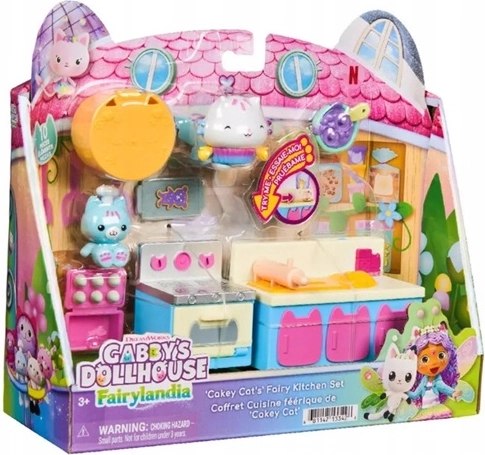 Spin Master Gabby’s Dollhouse μαγικό σετ κουζίνας και μπάνιου