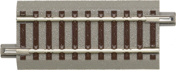 Ευθύ τμήμα ράγας Roco geoLINE με υπόστρωμα 76,5 mm