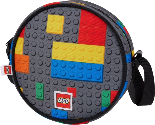 Στρογγυλή τσάντα χιαστί Lego Colorful Bricks