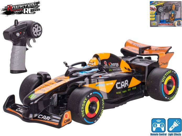 Roadstar RC φόρμουλα με φώτα 13,5 cm 2,4 GHz μαύρη