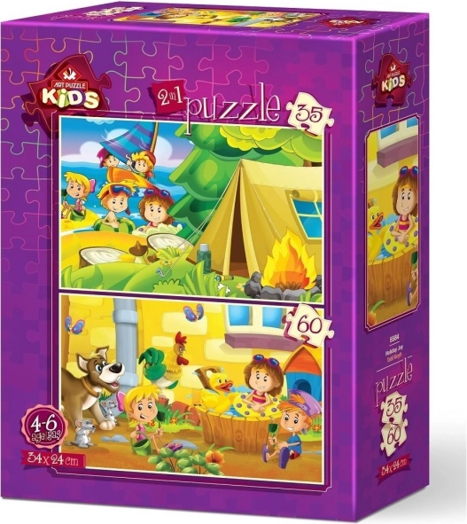 Art Puzzle Διασκέδαση διακοπών 35+60 κομμάτια